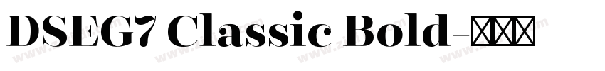DSEG7 Classic Bold字体转换 DSEG7 Classic Bold字体转换